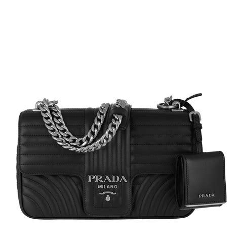 Medium Leather Prada Diagramme Bag